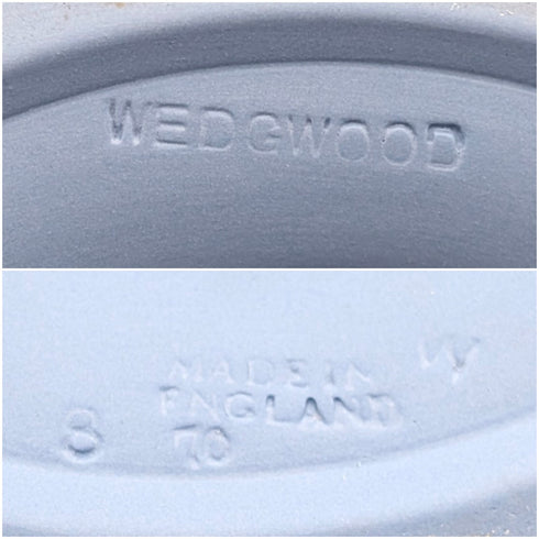 英國復古 Wedgwood Jasperware 脚座大型碗 淺藍色